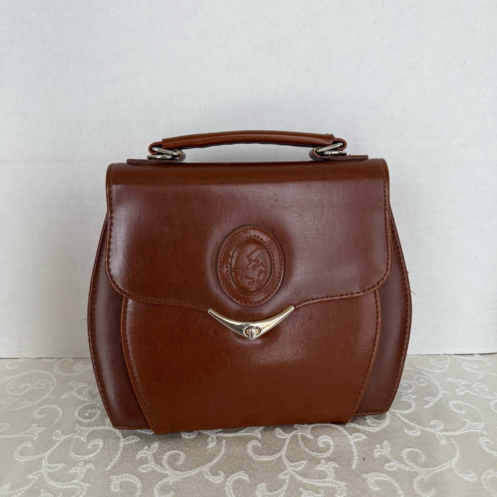 Vintage Brown Leather Handbag
